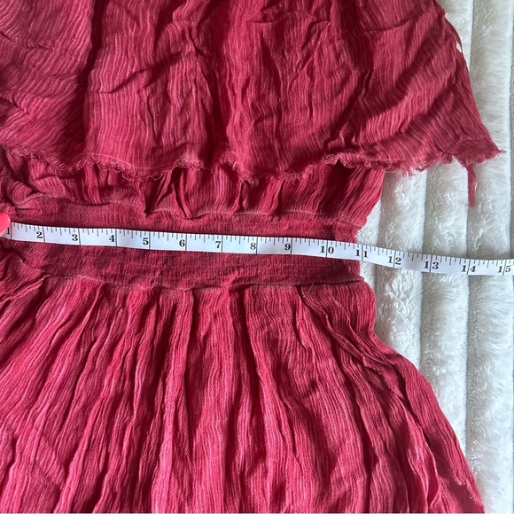 NWOT RipCurl Womens Small Flowy Coral Romper - Picture 3 of 7
